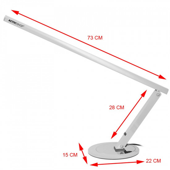 Kozmetická lampa na stôl SLIM LED, aluminium Kozmetická lampa na stôl SLIM LED, aluminium