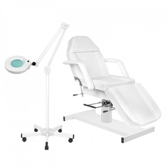 Set Kozmetické kreslo A210 + Lupa lampa LED S5 na statíve Set Kozmetické kreslo A210 + Lupa lampa LED S5 na statíve