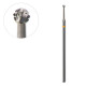 Frézka na pedikúru oceľová guľka 1,6/1,6mm ACURATA Frézka na pedikúru oceľová guľka 1,6/1,6mm ACURATA
