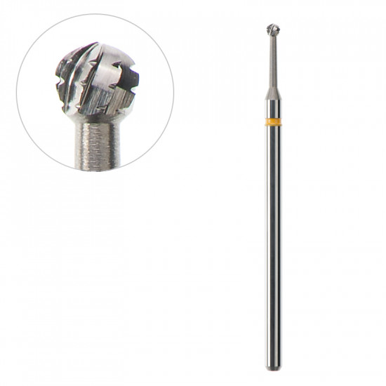 Frézka na pedikúru oceľová guľka 1,8/1,8mm ACURATA Frézka na pedikúru oceľová guľka 1,8/1,8mm ACURATA