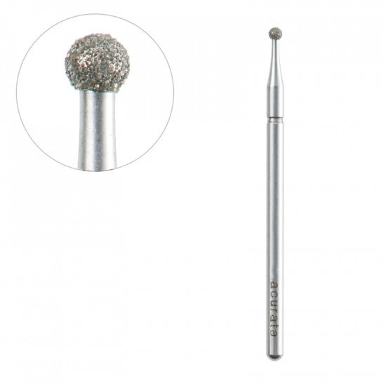 Frézka na pedikúru diamantová guľka 1,8/1,8mm ACURATA Frézka na pedikúru diamantová guľka 1,8/1,8mm ACURATA