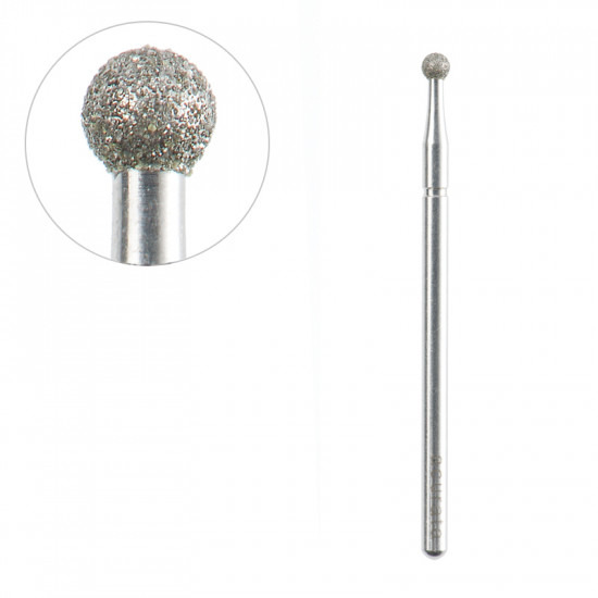 Frézka na pedikúru diamantová guľka 2,5/2,5mm ACURATA Frézka na pedikúru diamantová guľka 2,5/2,5mm ACURATA