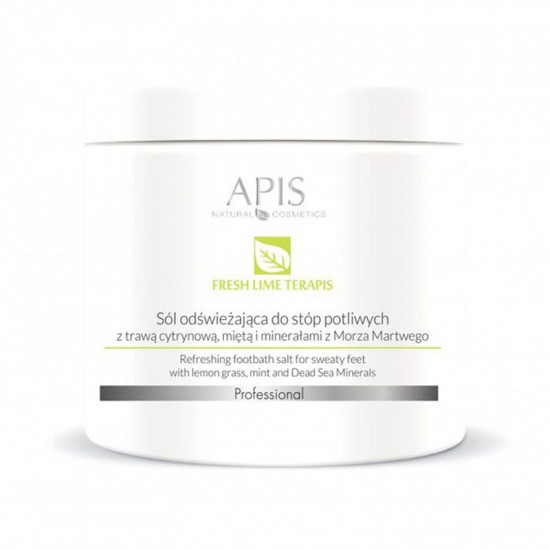 APIS Fresh Lime Terapis soľ na potiace nohy 650 g APIS Fresh Lime Terapis soľ na potiace nohy 650 g