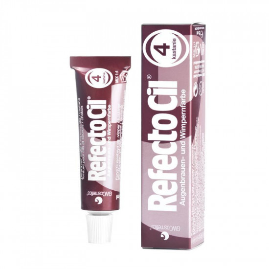 Farba na obočie RefectoCil 4 gaštanová 15 ml Farba na obočie RefectoCil 4 gaštanová 15 ml