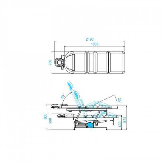 SPA elektrické lehátko Azzurro 3693A biele SPA elektrické lehátko Azzurro 3693A biele