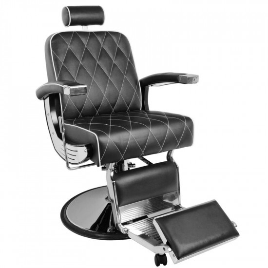 Barberské kreslo Gabbiano Imperial čierne Barberské kreslo Gabbiano Imperial čierne