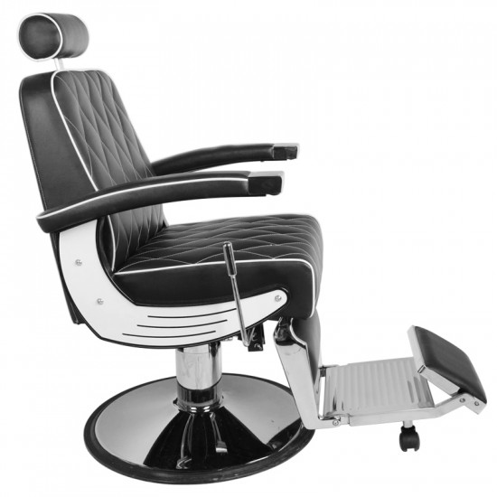 Barberské kreslo Gabbiano Imperial čierne Barberské kreslo Gabbiano Imperial čierne