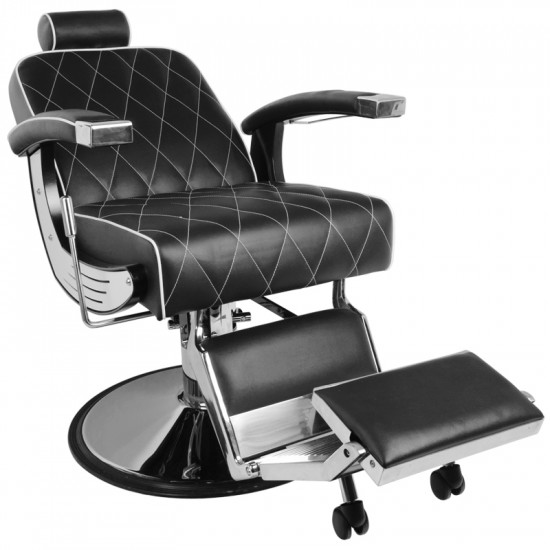 Barberské kreslo Gabbiano Imperial čierne Barberské kreslo Gabbiano Imperial čierne