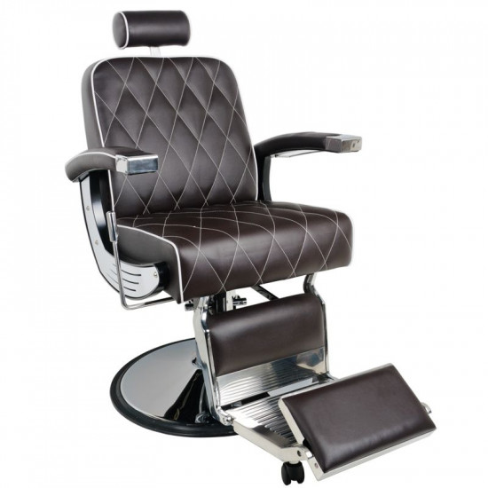 Barberské kreslo Gabbiano Imperial hnedé Barberské kreslo Gabbiano Imperial hnedé