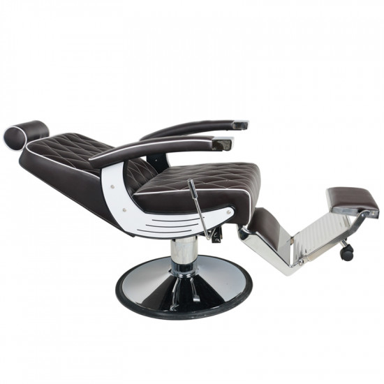 Barberské kreslo Gabbiano Imperial hnedé Barberské kreslo Gabbiano Imperial hnedé