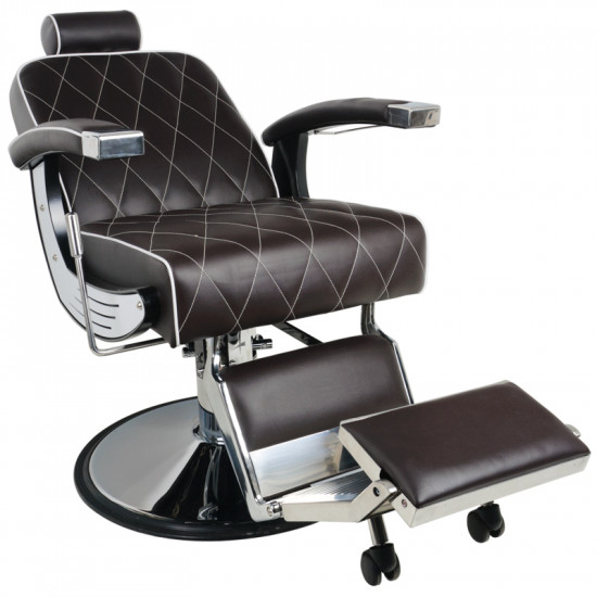Barberské kreslo Gabbiano Imperial hnedé Barberské kreslo Gabbiano Imperial hnedé