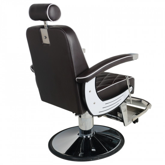 Barberské kreslo Gabbiano Imperial hnedé Barberské kreslo Gabbiano Imperial hnedé