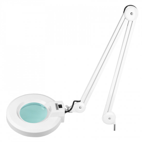Kozmetická lupa lampa S4 + statív, biela