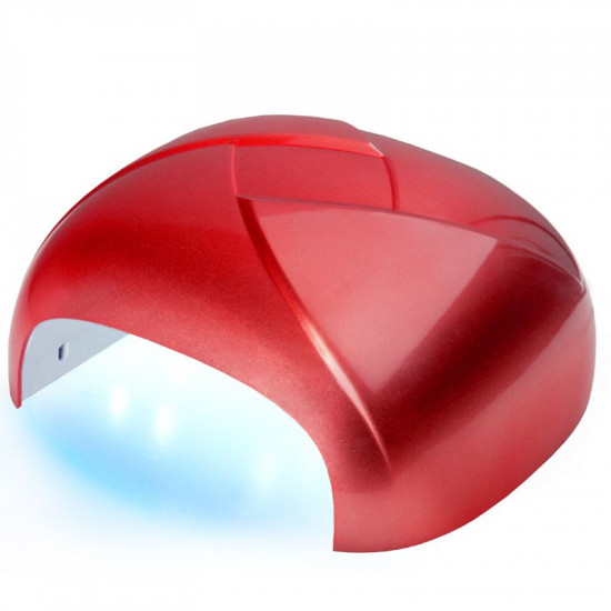 UV Dual LED lampa Twister 36W časovač + senzor, červená UV Dual LED lampa Twister 36W časovač + senzor, červená