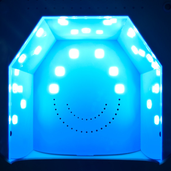 UV Dual LED lampa Twister 36W časovač + senzor, červená UV Dual LED lampa Twister 36W časovač + senzor, červená