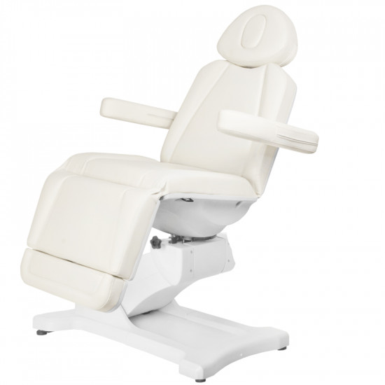 Elektrické kozmetické kreslo Azzurro 869A otočné, 4x motor, biele Elektrické kozmetické kreslo Azzurro 869A otočné, 4x motor, biele
