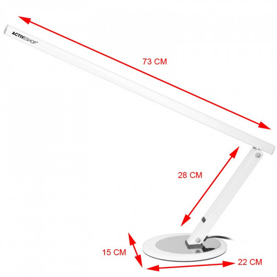 Kozmetická lampa LED na stôl SLIM, biela Kozmetická lampa LED na stôl SLIM, biela