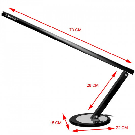 Kozmetická lampa LED na stôl SLIM, čierna Kozmetická lampa LED na stôl SLIM, čierna