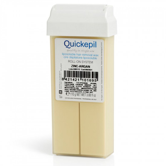 Vosk na depiláciu rolka Quickepil 110g, zink-argan Vosk na depiláciu rolka Quickepil 110g, zink-argan