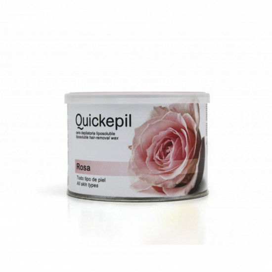 Vosk na depiláciu Quickepil v plechovke 400ml, ruža Vosk na depiláciu Quickepil v plechovke 400ml, ruža