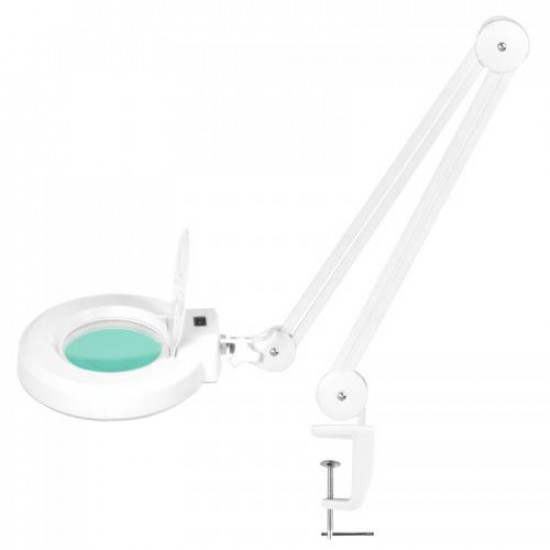 Kozmetická lupa lampa LED S5 na stôl s držiakom, biela Kozmetická lupa lampa LED S5 na stôl s držiakom, biela