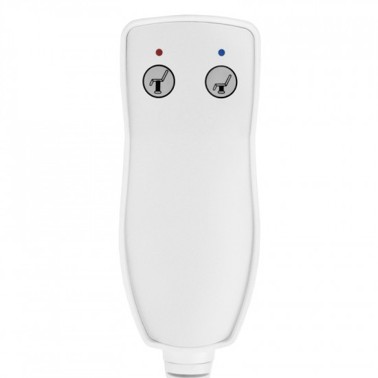 Masážne elektrické lehátko AZZURRO 336 1x motor, biele Masážne elektrické lehátko AZZURRO 336 1x motor, biele
