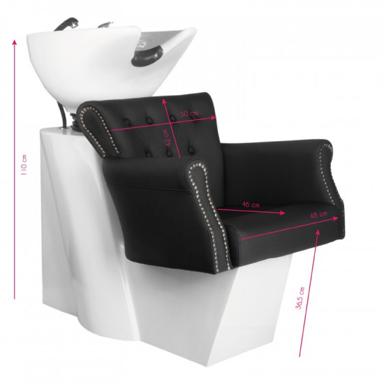 Kadernícky umývací box Hair System BER-8183 čierny Kadernícky umývací box Hair System BER-8183 čierny