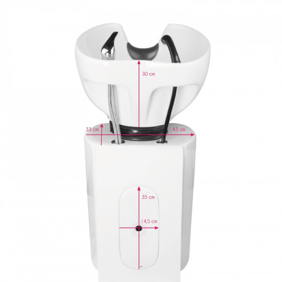 Kadernícky umývací box Hair System BER-8183 šedý Kadernícky umývací box Hair System BER-8183 šedý
