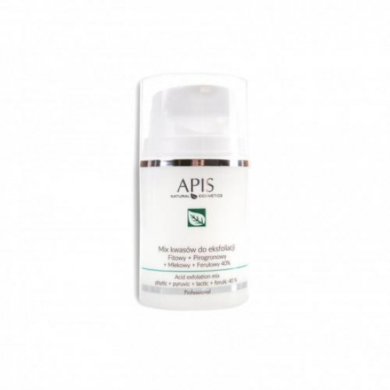 APIS Mix kyselín na Exfoliaciu, fytová + pyrohroznová +mliečna +erulová 40 % 50 ml APIS Mix kyselín na Exfoliaciu, fytová + pyrohroznová +mliečna +erulová 40 % 50 ml