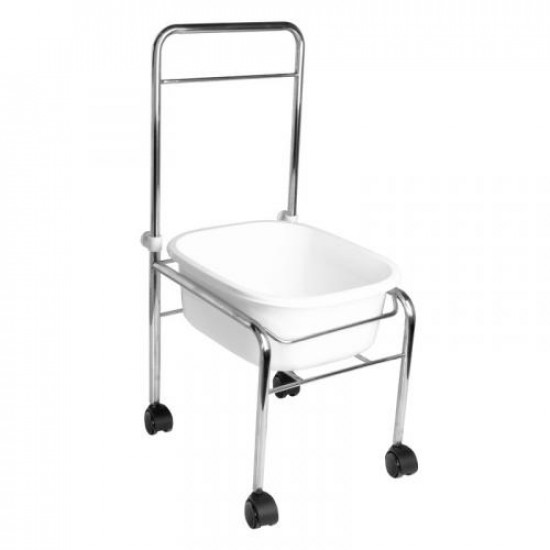 Vanička na pedikúru na kolieskach chrom Vanička na pedikúru na kolieskach chrom