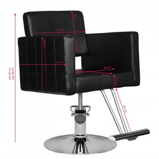 Kadernícke kreslo Hair System HS33 čierne Kadernícke kreslo Hair System HS33 čierne