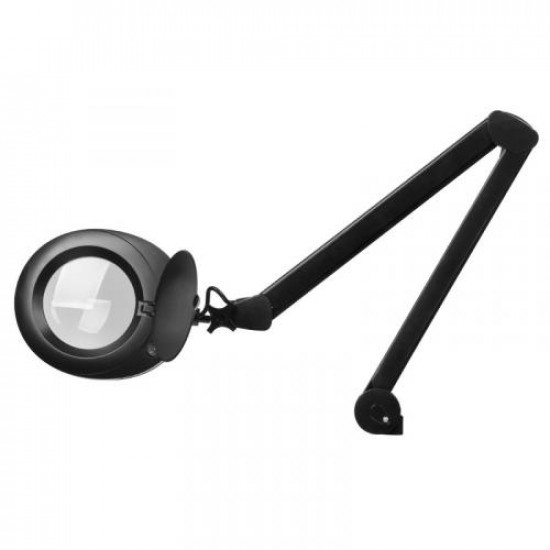 Kozmetická lupa lampa Elegante 6025 60 LED SMD 5D na stôl čierna Kozmetická lupa lampa Elegante 6025 60 LED SMD 5D na stôl čierna