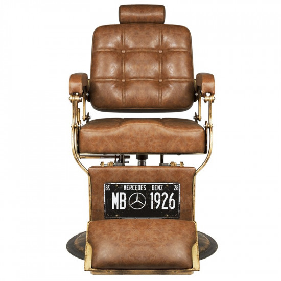 Barberské kreslo Gabbiano Boss Old Lether svetlo-hnedé Barberské kreslo Gabbiano Boss Old Lether svetlo-hnedé