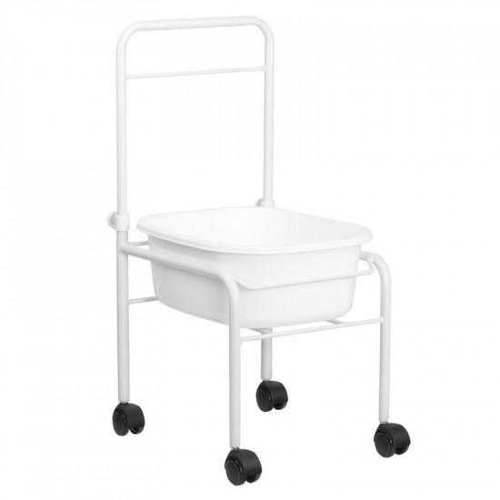 Vanička na pedikúru na kolieskach, biela + Masážna vanička s ohrevom AM-506A