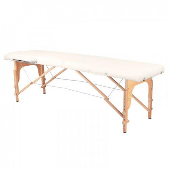 Skladací masážny stôl Komfort 2 Wood krémový Skladací masážny stôl Komfort 2 Wood krémový