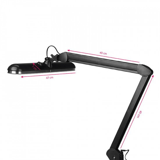 Kozmetická pracovná lampa LED ELEGANTE 801-S na stôl čierna Kozmetická pracovná lampa LED ELEGANTE 801-S na stôl čierna