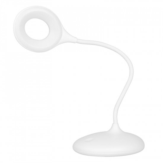 Manikérska pracovná LED lampa na stôl SNAKE Ring biela Manikérska pracovná LED lampa na stôl SNAKE Ring biela