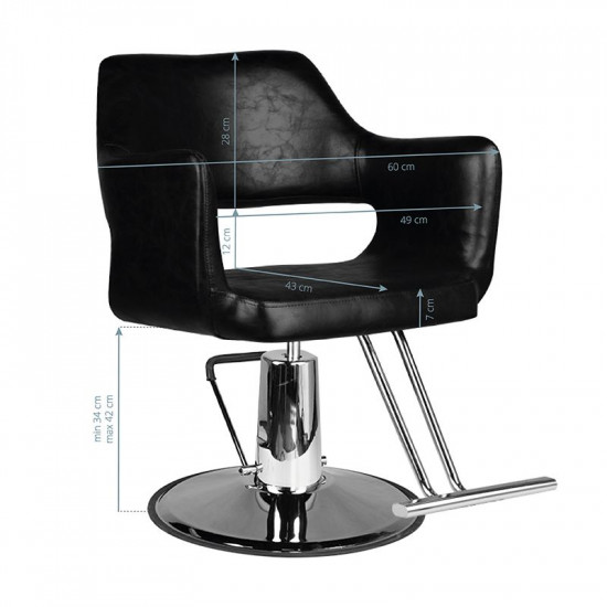Kadernícke kreslo Hair System SM-339 čierne Kadernícke kreslo Hair System SM-339 čierne
