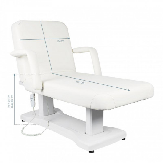 Kozmetické SPA lehátko Azzurro 819A 3 motorové biele Kozmetické SPA lehátko Azzurro 819A 3 motorové biele