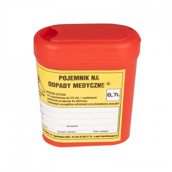 Nádoba na medicínsky odpad ovál Nádoba na medicínsky odpad ovál