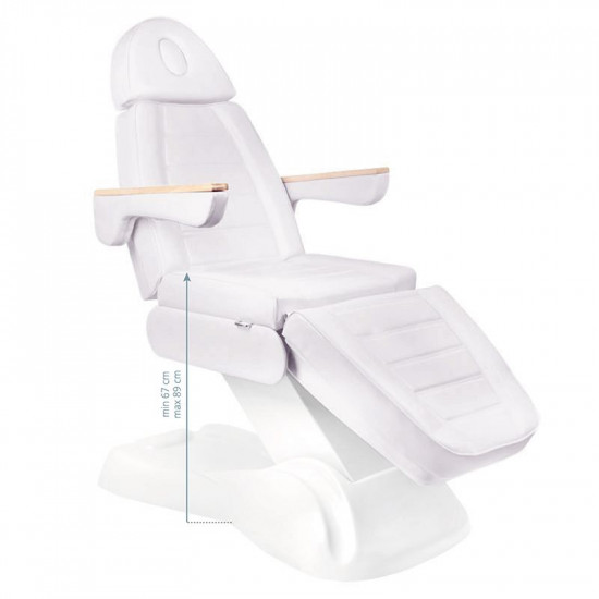 Elektrické kozmetické kreslo Sillon Lux 273B 3 motorové biele Elektrické kozmetické kreslo Sillon Lux 273B 3 motorové biele