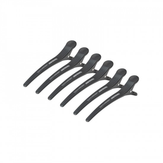 Kadernícke klipsy do vlasov Toni&Guy e-32 čierne 11,5 cm, 6 ks Kadernícke klipsy do vlasov Toni&Guy e-32 čierne 11,5 cm, 6 ks