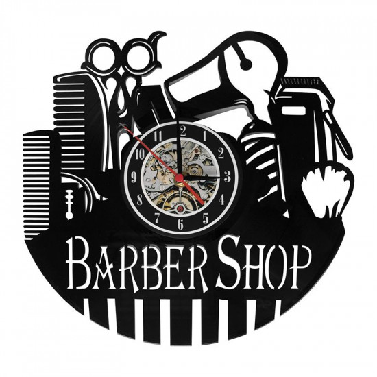Dekoračné barberské nástenné hodiny Q-103 Dekoračné barberské nástenné hodiny Q-103