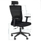 Kancelárska stolička Max Comfort 32 H čierna Kancelárska stolička Max Comfort 32 H čierna