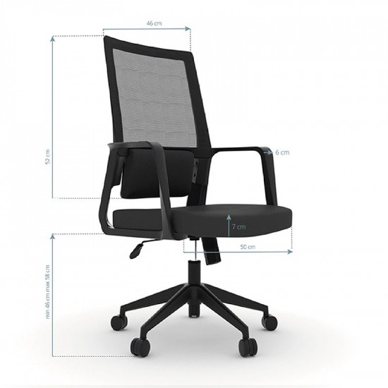 Kancelárska stolička Max Comfort 10 čierna Kancelárska stolička Max Comfort 10 čierna