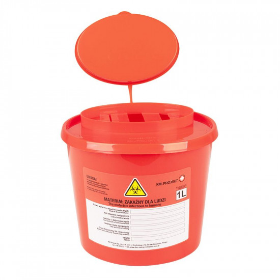 Nádoba na medicÍnsky odpad 1,0 l Nádoba na medicÍnsky odpad 1,0 l