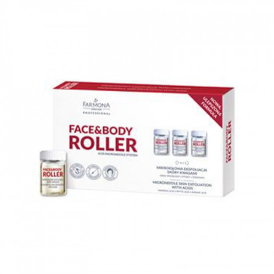 Farmona Face&Body Roller mikroihlová mezoterapia kyselinami 5x5ml Farmona Face&Body Roller mikroihlová mezoterapia kyselinami 5x5ml