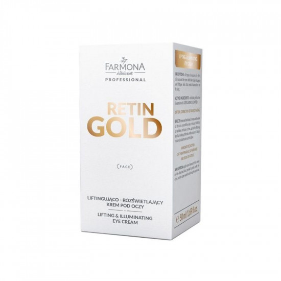 Farmona Retin Gold liftingujúco - rozjasňujúci krém pod oči 50 ml Farmona Retin Gold liftingujúco - rozjasňujúci krém pod oči 50 ml