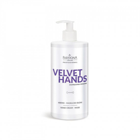 Farmona Velvet Hands krémová maska na ruky 500 ml Farmona Velvet Hands krémová maska na ruky 500 ml