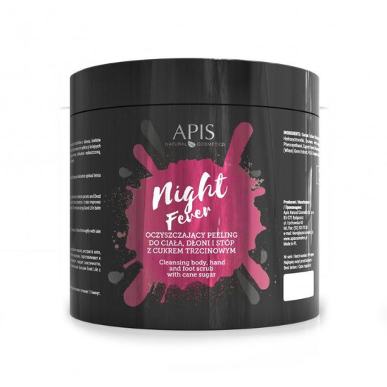 Apis Night Fever čistiaci peeling na telo, ruky a nohy 700 g Apis Night Fever čistiaci peeling na telo, ruky a nohy 700 g
